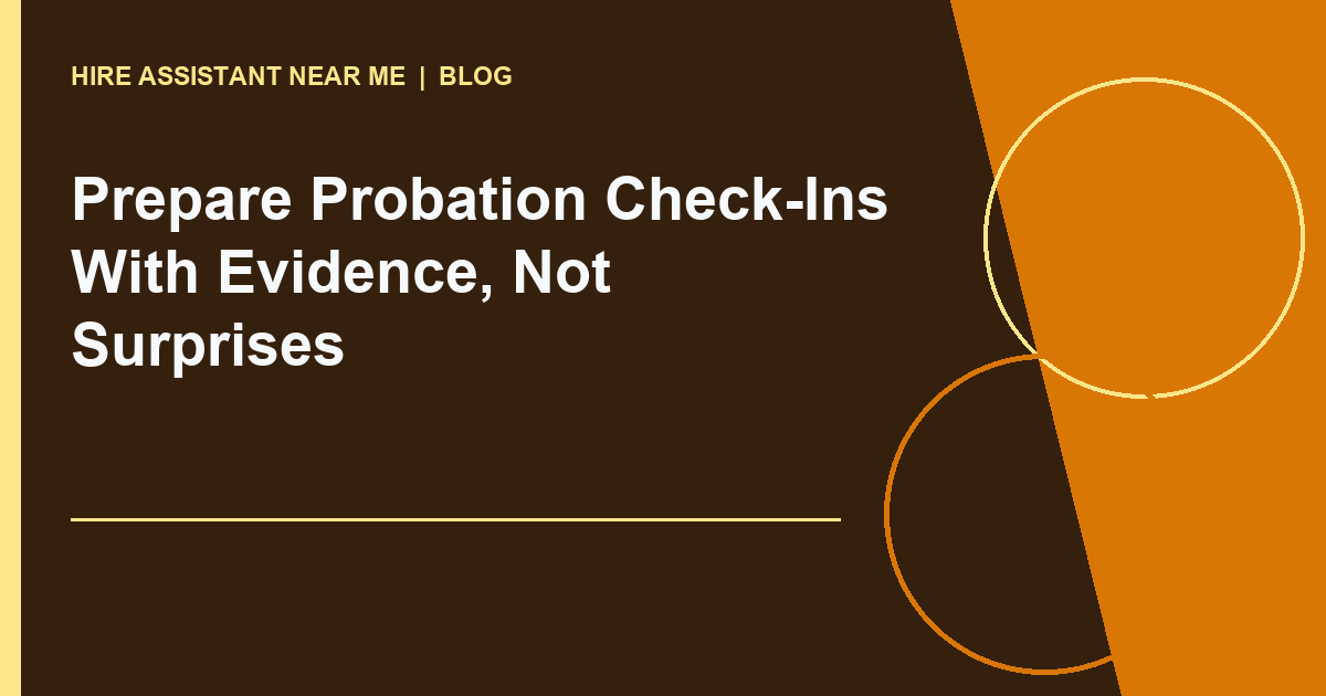 Probation checkin evidence illustrated workflow