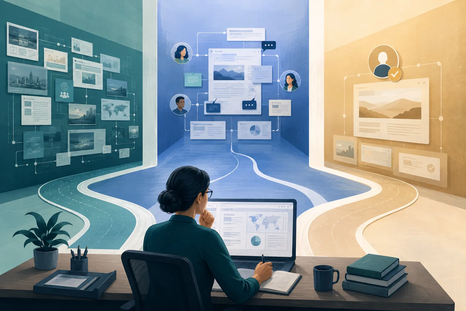 Editorial illustration of least-privilege access controls